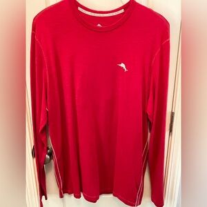 Tommy Bahama Vibrant Red Long Sleeve Tee